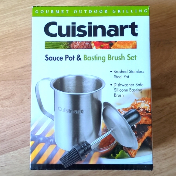 Brand new Cuisinart Sauce Pot & Basting Brush Set - Picture 1 of 3
